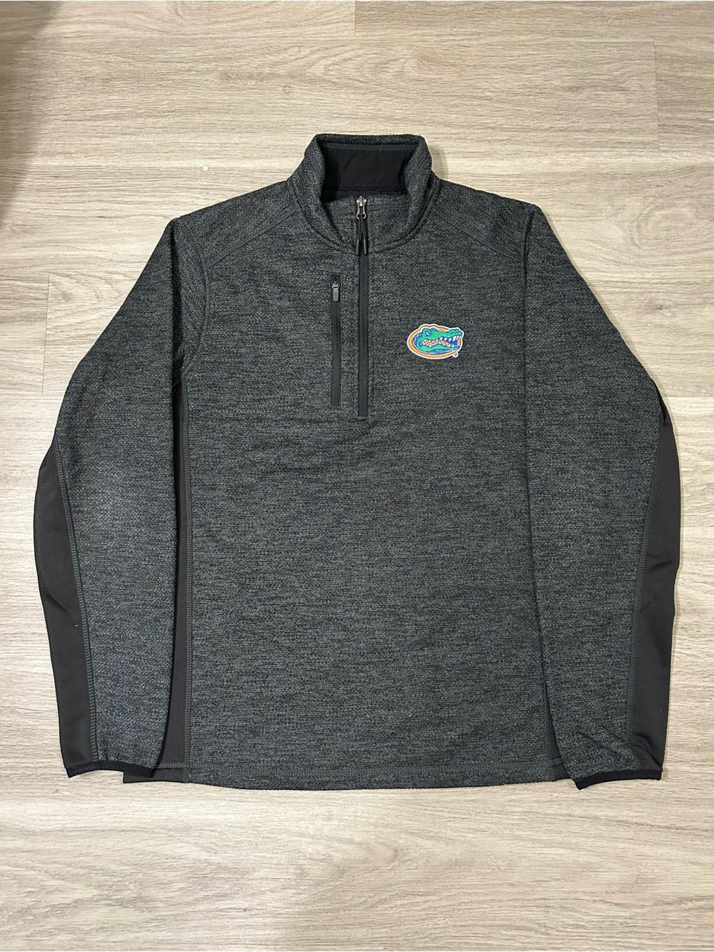 Antigua Florida Gators Charcoal Quarter-Zip Sweater